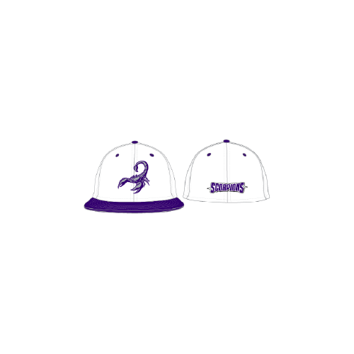 Scorpion Hat - White/Purple